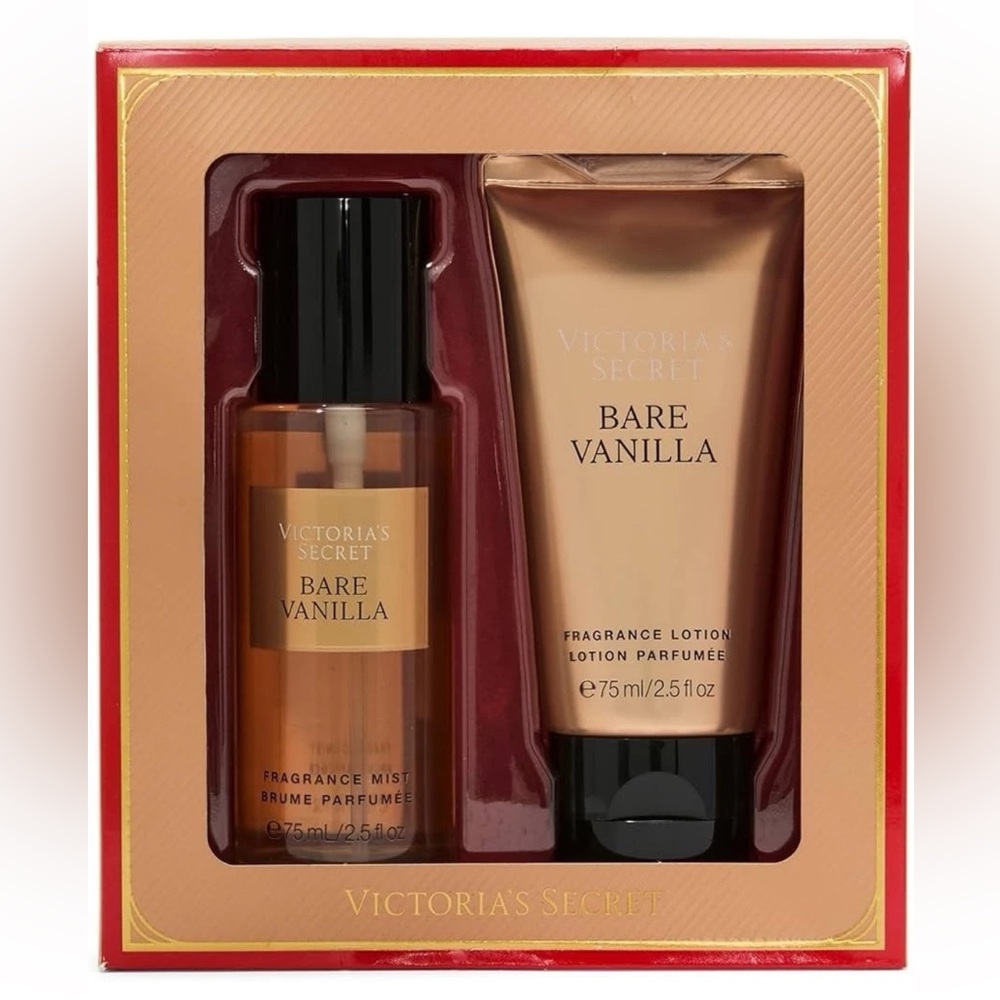 Victoria's Secret Bare Vanilla Gift Set - Gold and Black